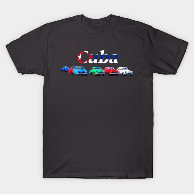 Cars Of Cuba T-Shirt by tommysphotos